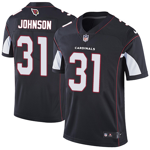 Nike Cardinals #31 David Johnson Black Alternate Men's Stitched NFL Vapor Untouchable Limited Jersey - Click Image to Close